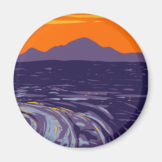 溶岩流の広大な海 マグネット (正面)