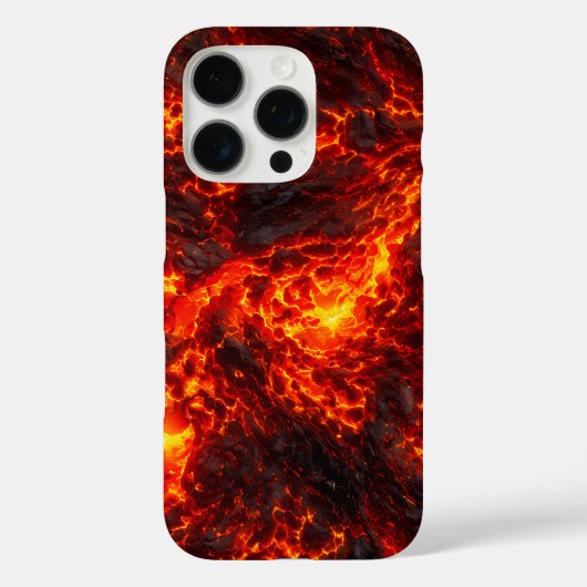 溶岩流の抽象的な火山デザイン Case-Mate iPhoneケース (裏面)