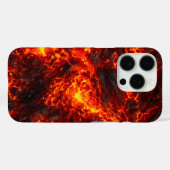 溶岩流の抽象的な火山デザイン Case-Mate iPhoneケース (裏面 (横))