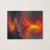 溶岩流の火山噴火 ジグソーパズル (横)