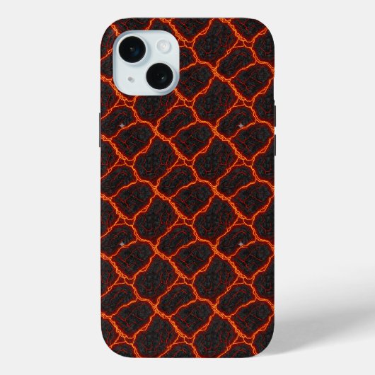 溶岩流シームレスパターン Case-Mate iPhoneケース (裏面)