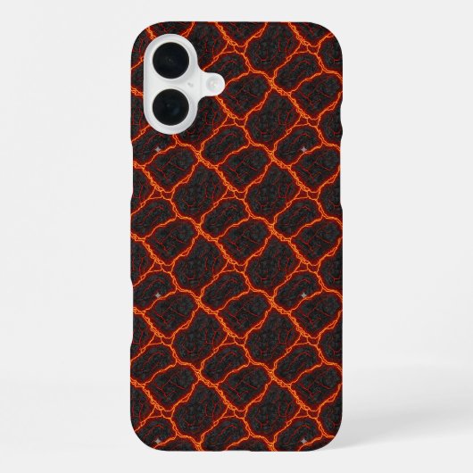 溶岩流シームレスパターン iPhoneケース (裏面)