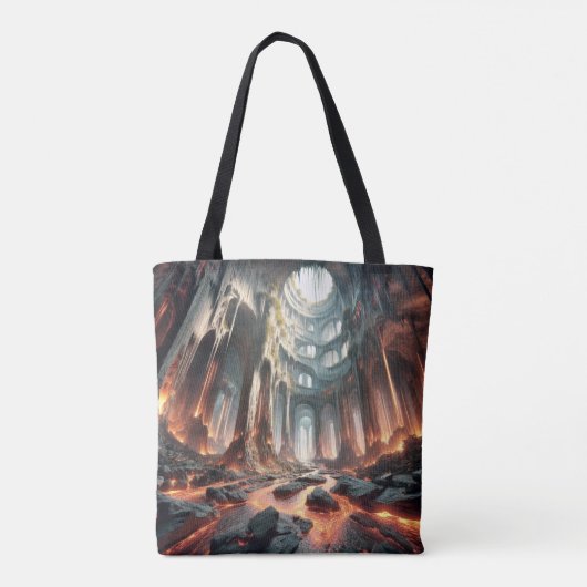 溶岩流 トートバッグ (裏面)