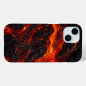 溶岩流 | 火山の炎のテクスチャ Case-Mate iPhoneケース (裏面 (横))