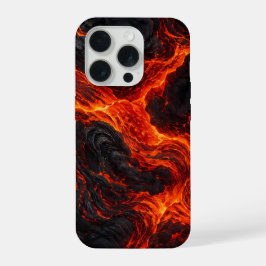 溶岩流 | 火山の炎のテクスチャ iPhone 15 PROケース