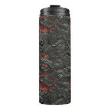 溶岩火山の黒と赤