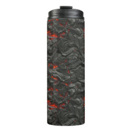 溶岩火山の黒と赤 タンブラー