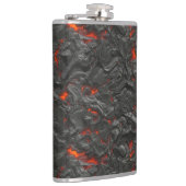 溶岩火山の黒と赤 フラスク (右)