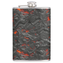 溶岩火山の黒と赤 フラスク