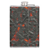 溶岩火山の黒と赤 フラスク (裏面)