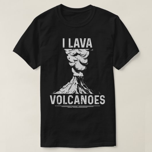 溶岩火山地質学者ロックハウンド Tシャツ (デザイン正面)