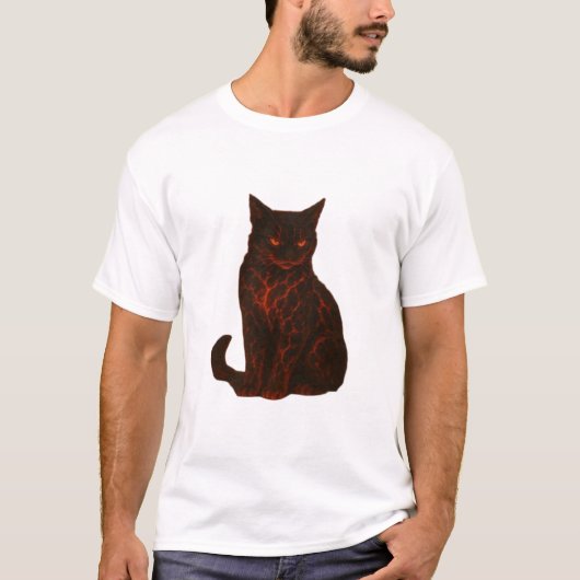 溶岩猫のオーバーサイズTシャツ Tシャツ (正面)