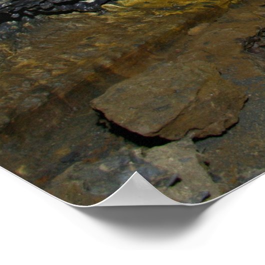 溶岩管の洞窟 ポスター (角)