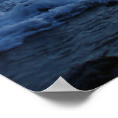 溶岩転がの上の波 ポスター (角)