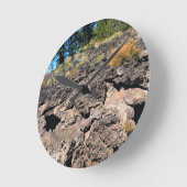 溶岩鋳造の森、または ラウンド壁時計 (傾斜)