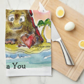 溶岩 キッチンタオル (四つ折り)