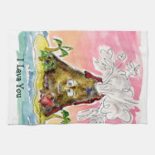 溶岩 キッチンタオル (横)