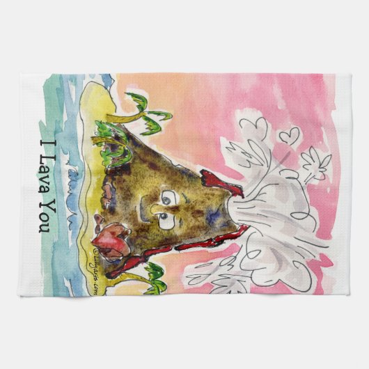 溶岩 キッチンタオル (横)