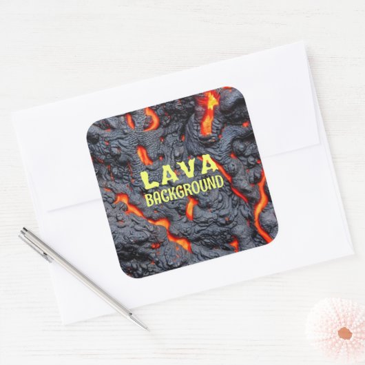 溶岩 スクエアシール (封筒)