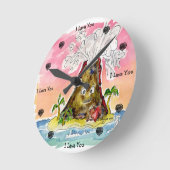 溶岩 ラウンド壁時計 (傾斜)