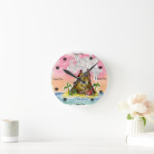 溶岩 ラウンド壁時計 (ホーム)