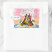 溶岩 長方形シール (バッグ)