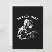 溶接おもしろい用ギフトを溶接するIdタッ男性へク 案内状 (正面)