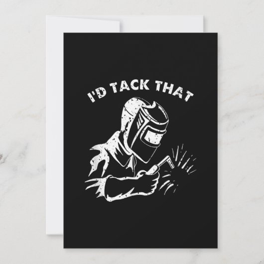 溶接おもしろい用ギフトを溶接するIdタッ男性へク 案内状 (正面)