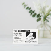 溶接および製造カートゥーンの名刺 名刺 (スタンド正面)