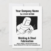 溶接および製造マンガデザインカード シーズンカード (正面)