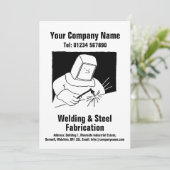 溶接および製造マンガデザインカード シーズンカード (スタンド正面)