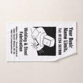 溶接および製造マンガデザイン ハンドタオル (ハンドタオル)