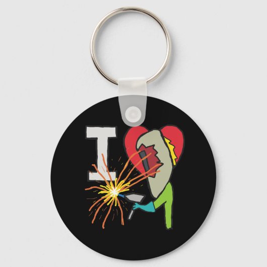 溶接が大好き キーホルダー (正面)