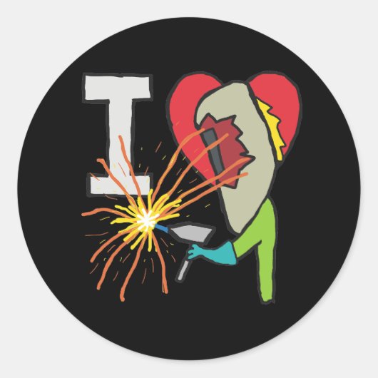 溶接が大好き ラウンドシール (正面)