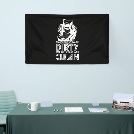 溶接が清潔である 横断幕 (トレードショー)