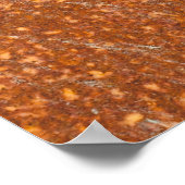 溶接された古い金属、錆のテクスチャ。 ポスター (角)