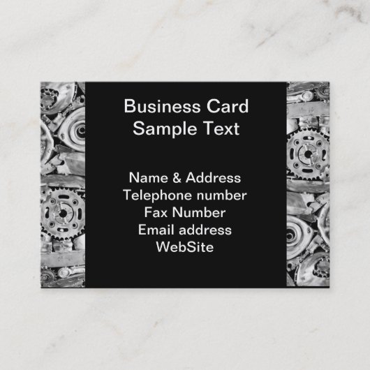 溶接された金属機械部品 名刺 (正面)