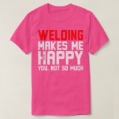 溶接で幸せになる Tシャツ (デザイン正面)