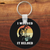 溶接で溶かした キーホルダー (正面)