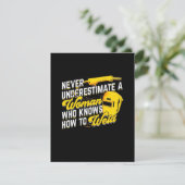 溶接の仕方を知っている女性の力 サンキューカード (スタンド正面)