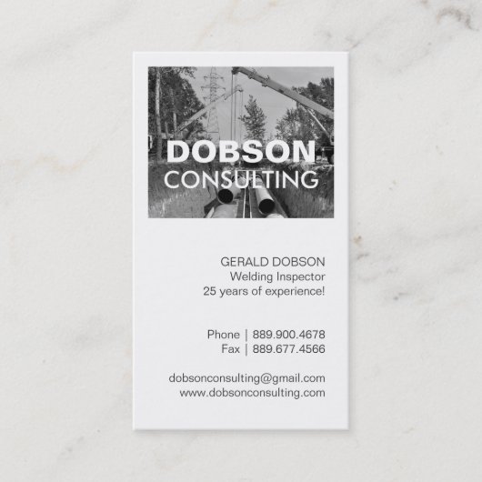 溶接の検査官の名刺 名刺 (正面)