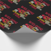 溶接は火と裁縫に似ている ラッピングペーパー (角)