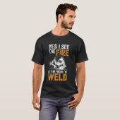 溶接を終わらせてください 面白い溶接工のジョーク Tシャツ (正面フル)