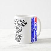 溶接を静かに判断するウェルダーカップ コーヒーマグカップ (正面右)