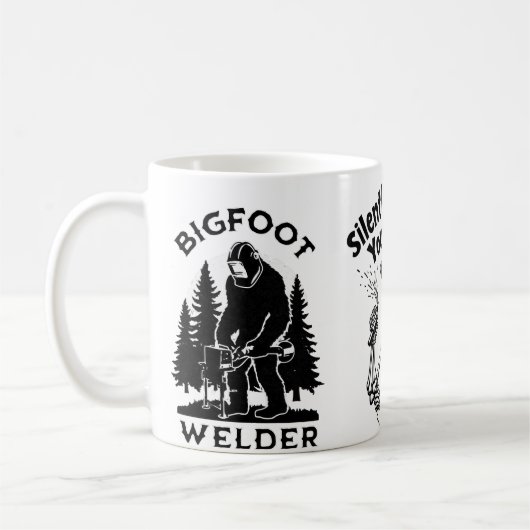 溶接を静かに判断するウェルダーカップ コーヒーマグカップ (左)