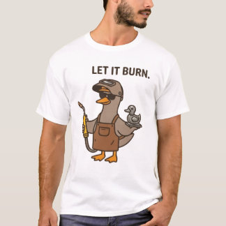溶接アヒルを燃やせ Tシャツ