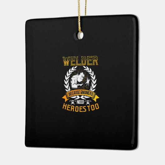 溶接エンジニアにもヒーローが必要 |溶接機 セラミックオーナメント (左)