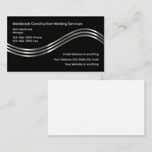 溶接クール建築 名刺 (正面/裏面)