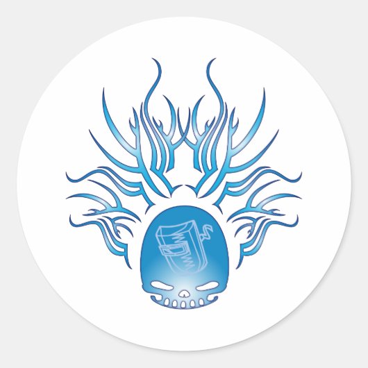 溶接スカル ラウンドシール (正面)