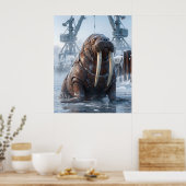 溶接セイウチのハーバー ポスター (キッチン)